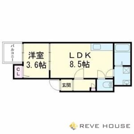 アヴェンタ箱崎の物件間取画像